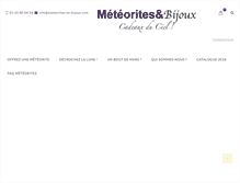 Tablet Screenshot of meteorites-et-bijoux.com